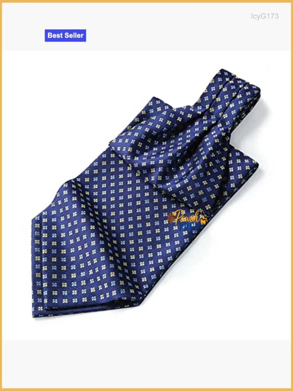 Silk Blend Ascot Tie for Wedding Formal Business Events